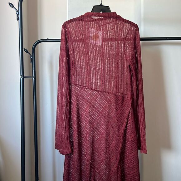 Free People Walk In The Park Maxi Dress Red L - Picture 2 of 8